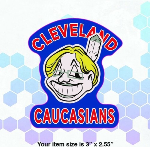 NEW CLEVELAND INDIANS CHIEF WAHOO DECAL 5 PACK LOT parody Elizabeth Warren - Picture 4 of 12