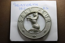 * VOIDED HAT BADGE SEAFORTH HIGHLANDERS 57MM ACROSS #CFK99