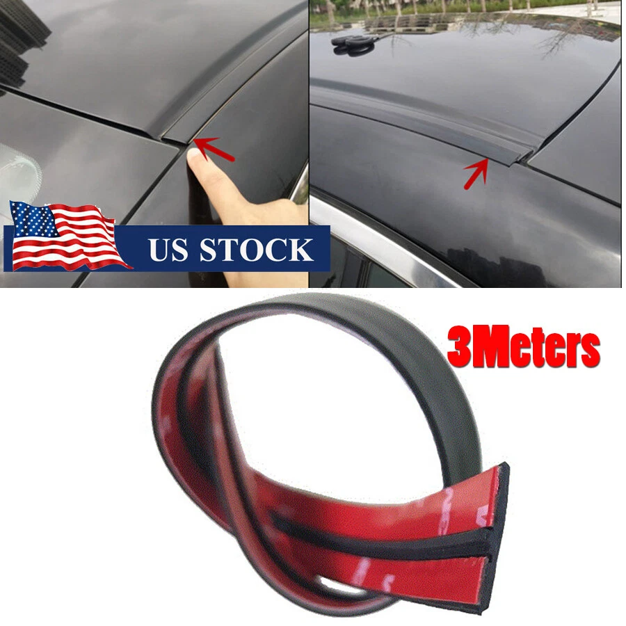 3Meters 9.8ft Rubber Car Roof Door Seal Window Sunroof Cover Strip