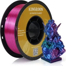 3D Printer Silk PLA Filament 1.75mm 1KG Spool Bundle Triple Color Red Blue Green