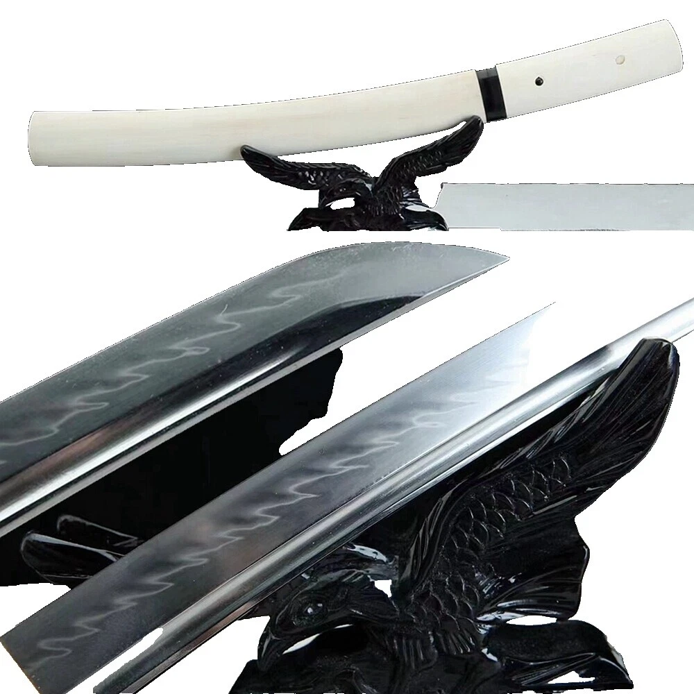 Blanco doble espadas japonesas de colección y sables