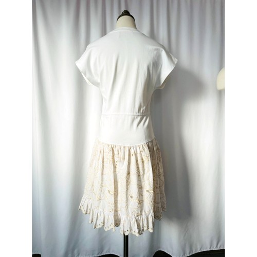 See By Chloe White Cotton Eyelette Dress Pretty - Picture 2 of 3