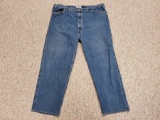 Levi Strauss Signature 540 Jeans Mens 48x30 Blue Relaxed Fit USA Made 90s Denim