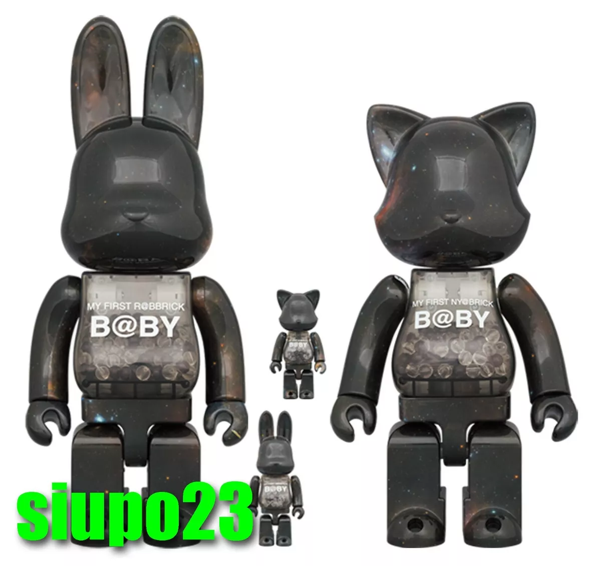 Medicom 400% Bearbrick ~ My First Baby R@bbrick Ny@brick Space Ver