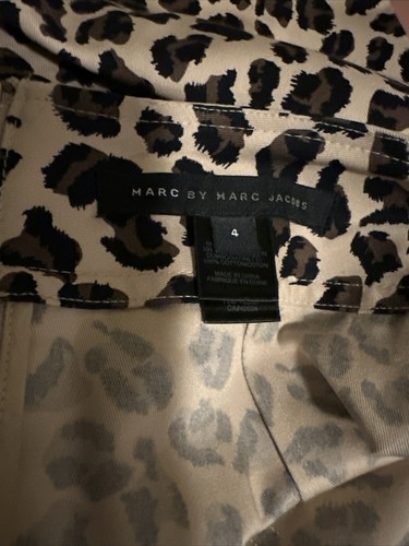 Marc By Marc Jacobs Animal Print Pleated Skirt Sz 4 - Picture 4 of 4