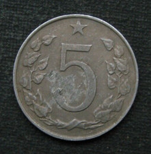 CSSR 5 Heller 1963 Tschechoslowakei / Tschechien / CZ / Ceska Republica