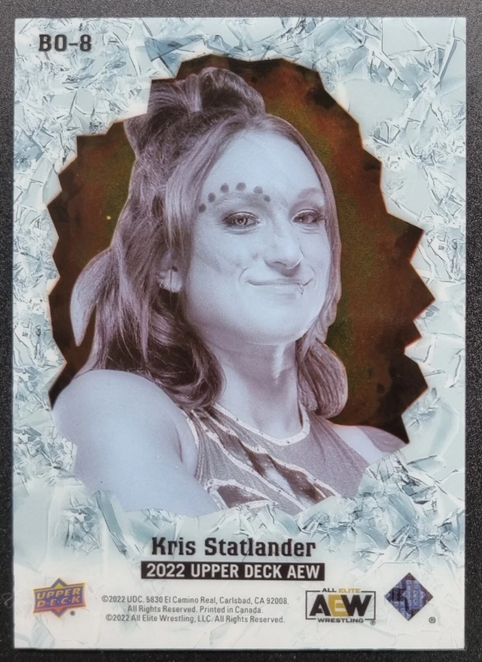 2022 AEW Breakouts Kris Stratlander Trading Card Upper Deck Mint #70666 - Image 2 of 2
