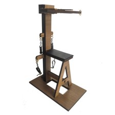 Sedia tortura soldato donna 1/6 modello sm legno action figure scena accessori