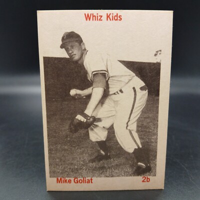 1975 TCMA Whiz Kids Philadelphia Phillies Mike Goliat Vintage Baseball Card