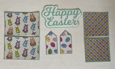  2709 HAPPY EASTER PREMADE SCRAPBOOK MAT TITLE SET JUNK JOURNAL EPHEMERA- TONYA