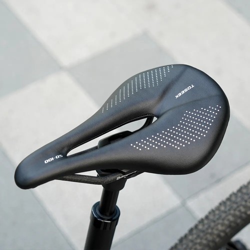 Full Carbon Saddle 143/155MM MTB/Road Bike Saddle Super Light Leather Cushions - Picture 21 of 23