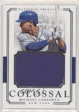 2017 Panini National Treasures Colossal Materials 44/99 Michael Conforto 6i2