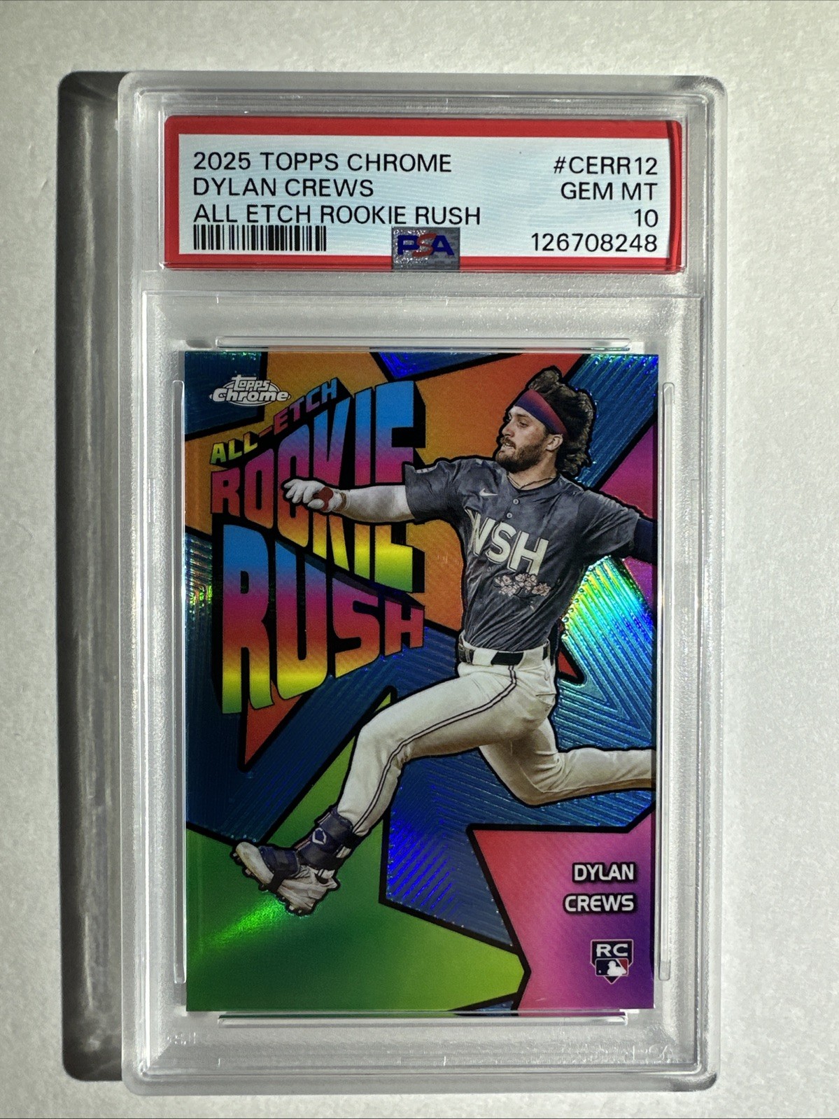 2025 Topps Chrome - All-Etch Rookie Rush Dylan Crews #CERR-12 (RC) PSA 10