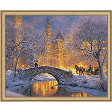 Schipper Silent Night in Central Park Kit  Frame Paint by Number Kit
