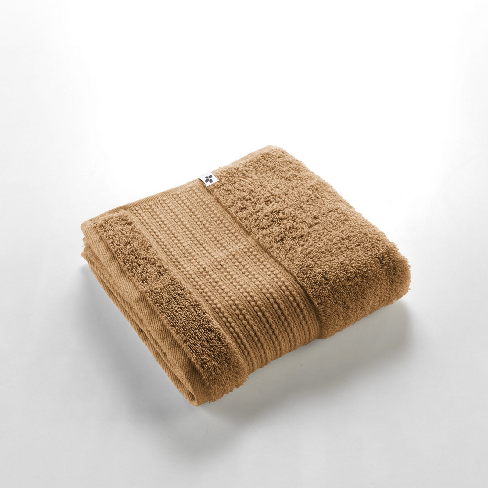 Serviette de toilette 50x90 cm GARANCE Camel coton éponge douche