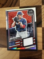 Panini 2026 USA Baseball Stars & Stripes Prizm Memorabilia Liam Peterson #USA-LP