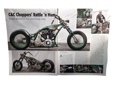 2012 Custom Chopper Magazine Article C&C Choppers Rattle n Hum 3 Page