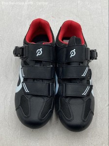 Peloton Unisex Adults Black Leather Low Top Road Cycling Shoes EU 39