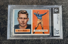 Topps 1957 Bart Starr #119 Green Bay Packers NFL Football Card Beckett Graded