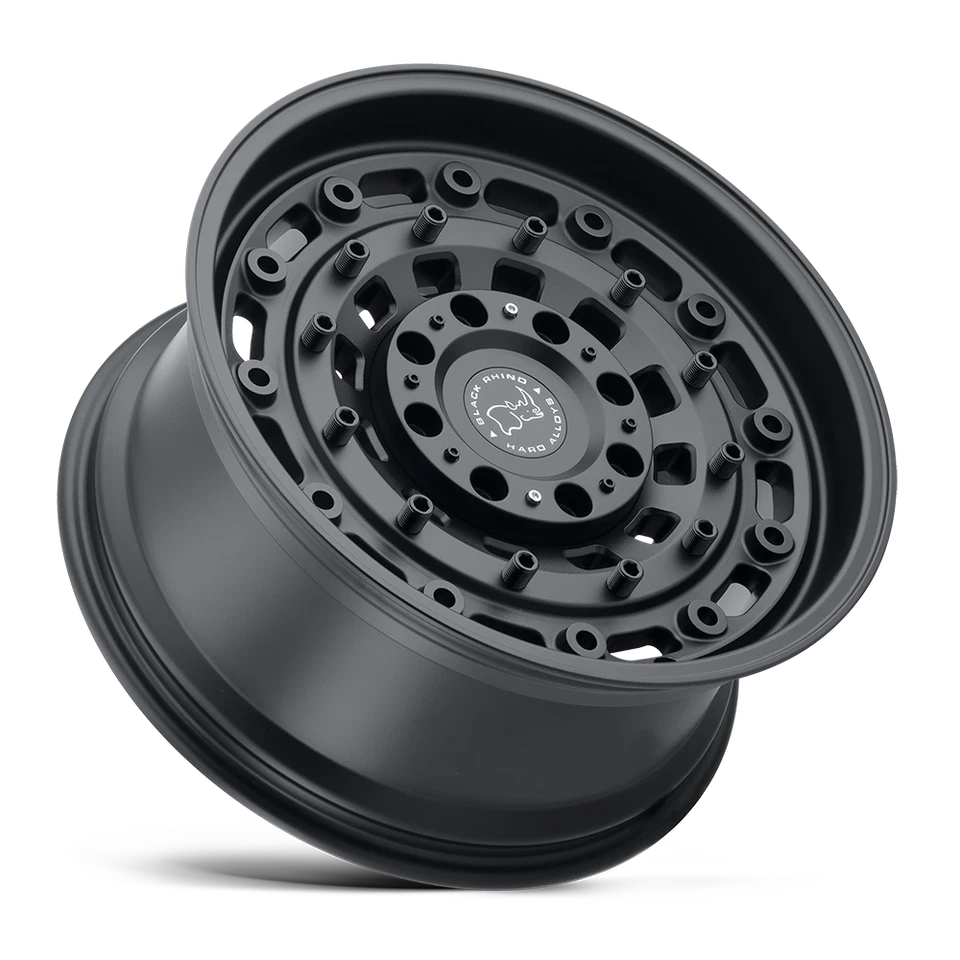 Black Rhino Arsenal 16x8 6x5.5 纹理哑光黑色车轮 16 - 10 毫米轮辋 — 第 2/4 张图片
