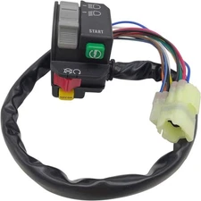 M MATI Left Handlebar Control Switch Start Stop Kill Headlight Button for... 