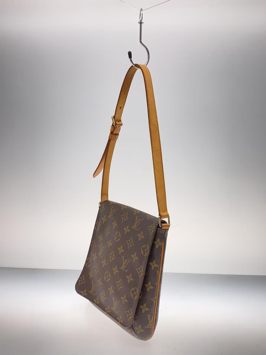 LOUIS VUITTON Musette Salsa Monogram Canvas Short Shoulder Bag in Brown PVC Brow