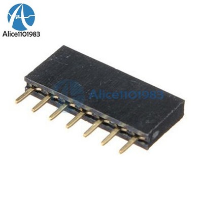 20PCS 1x7 Single Row 7 Pins Pitch 2.54mm PCB Socket Female Header *pt