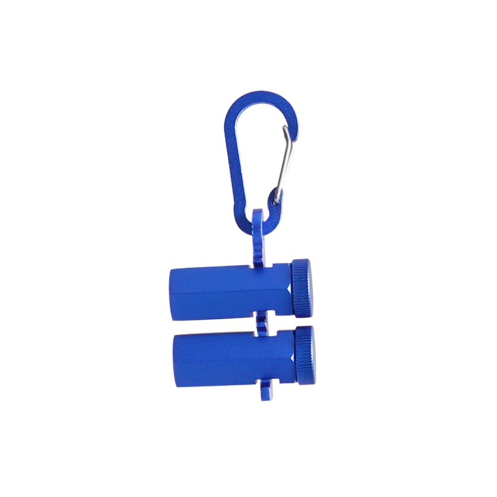 Tall Stair Gauge for Framing Square w/Holder and Carabiner Stair Guage Knob Blue