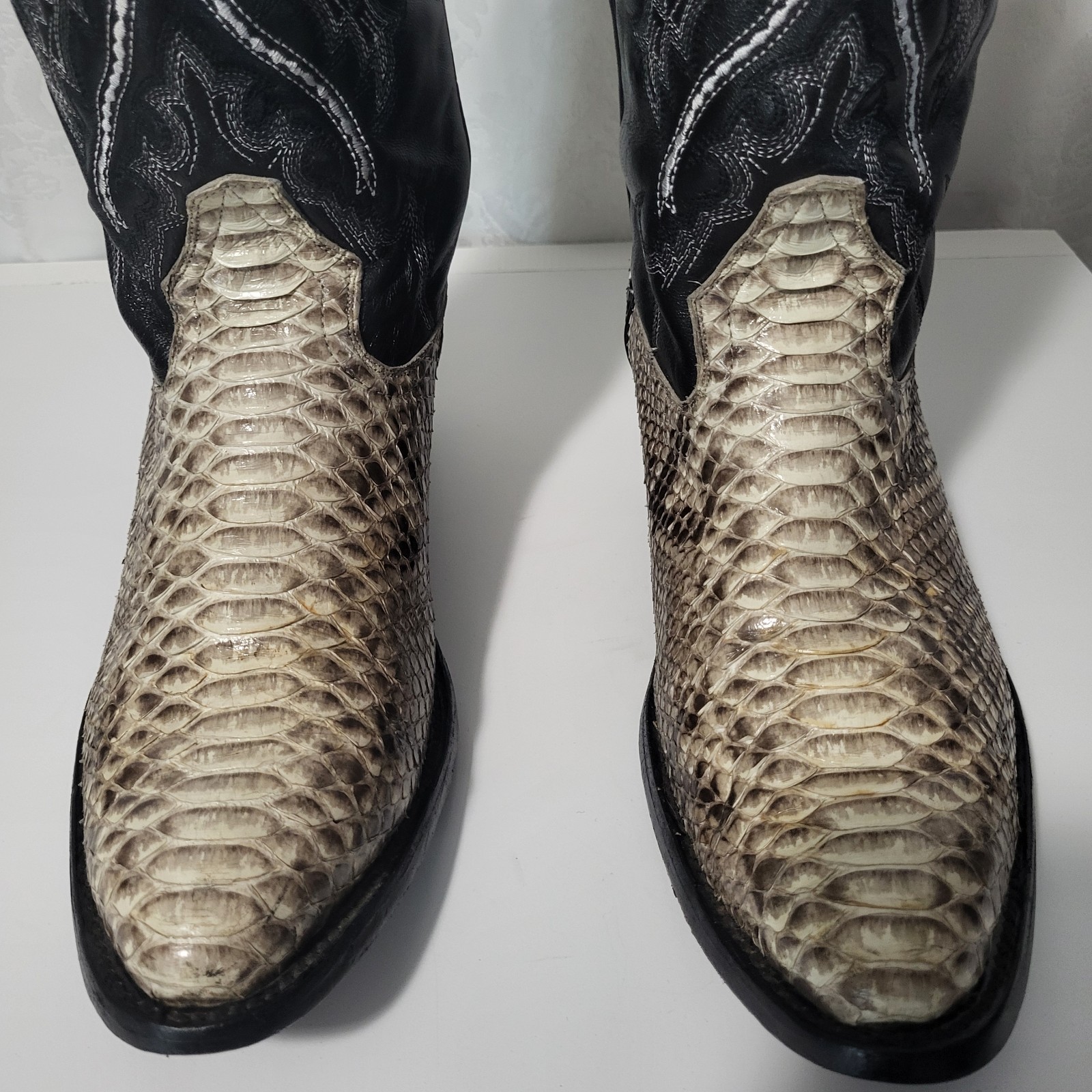 JB Dillon Reserve Python Men's Leather Western Co… - image 16