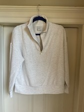 Varley Davison Double Soft Sweat - Ivory Marl - Size S - Excellent Condition