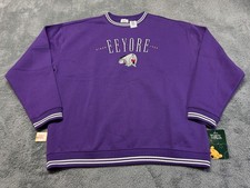 NEW Disney Parks Sweater Adult XL Purple Eeyore Winnie The Pooh Sweatshirt