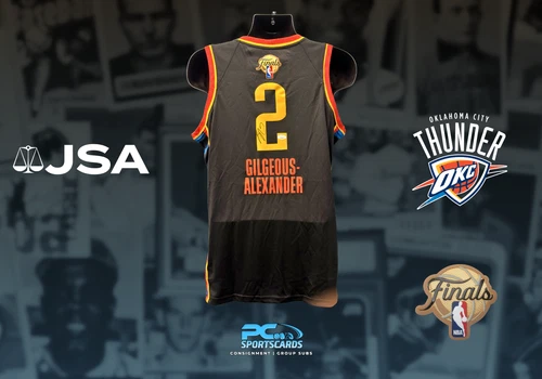 Shai Gilgeous-Alexander Signed Nike Thunder NBA Finals Basketball Jersey JSA COA