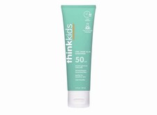 Thinkkids Safe Mineral Sunscreen SPF 50 , 3 Fl Oz, Natural, Water Resistant Reef