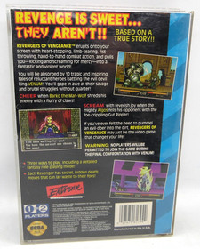 Revengers of Vengeance (Sega CD, 1994) Disc, back case and cover art No manual