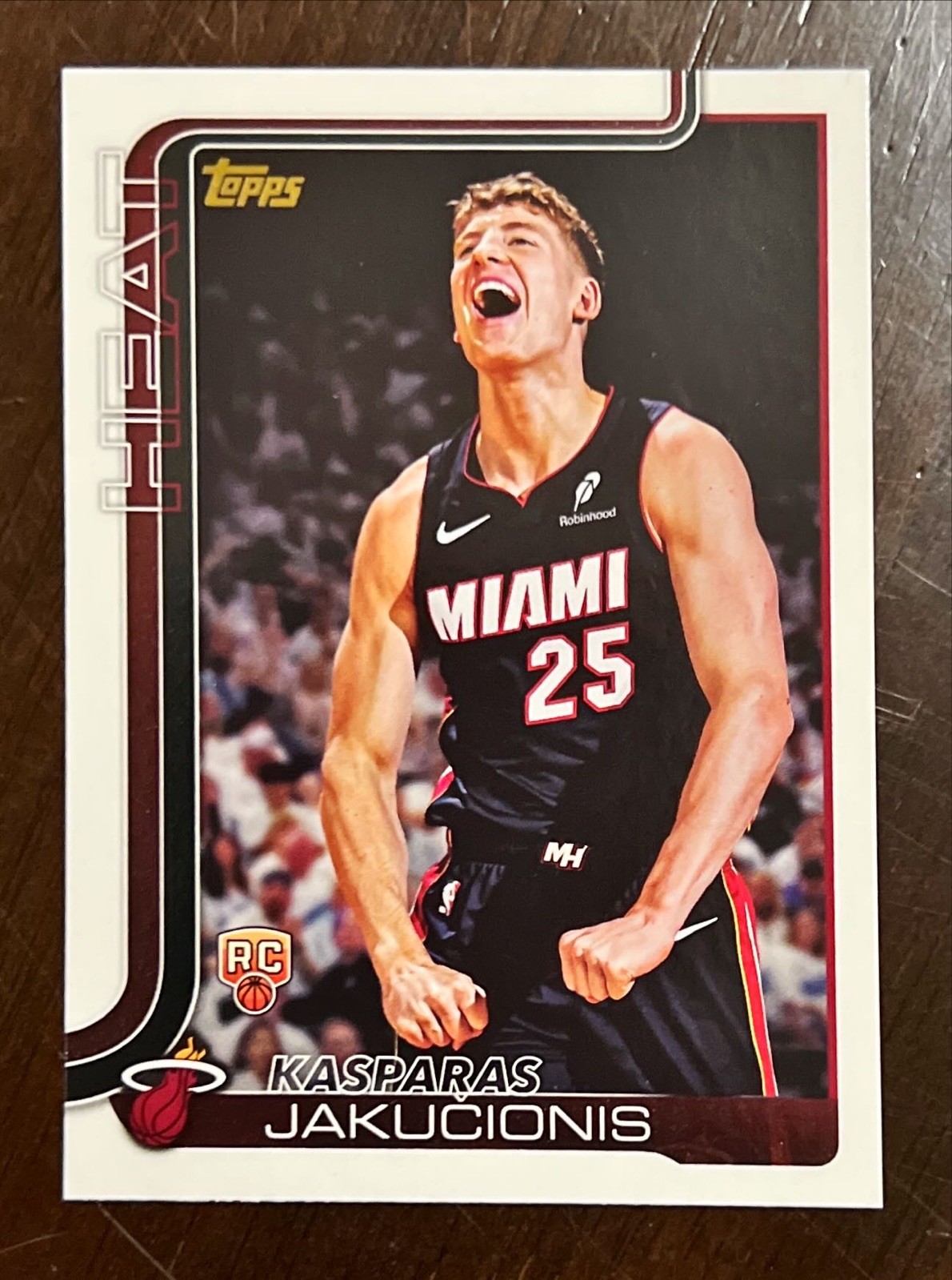 2025-26 Topps Kasparas Jakucionis RC #220 Golden Mirror Image Variation SSP 