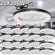 20 Pack 300W UFO Led High Bay Light Commercial Industrial Warehouse Shop Lights