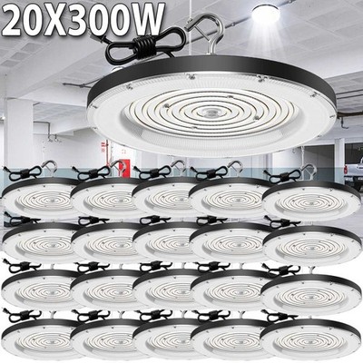 20 Pack 300W UFO Led High Bay Light Commercial Industrial Warehouse Shop Lights