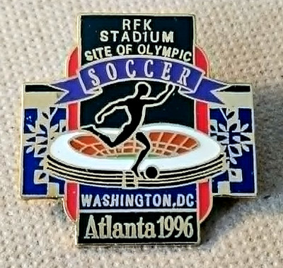 RARE WASHINGTON DC SOCCER  VENUE 1996 ATLANTA OLYMPIC GAMES PIN / 2028 LA