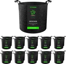 VIVOSUN 3Gal 20 Pack Grow Bags Heavy Duty Nonwoven Fabric Pots w/ Handles