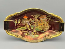 Carlton Ware Rouge Royale Art Deco Pagoda 12" Shaped Dish