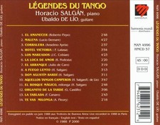 Legends of Tango by Horacio Salgán (CD, Jan-2001, Mandala) for