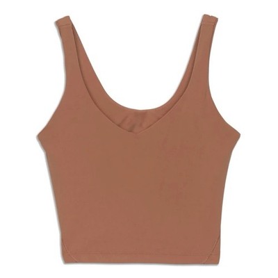 Women s Lululemon Align Tank Top Brown Sienna Terracotta Sz 12 New Size Dot