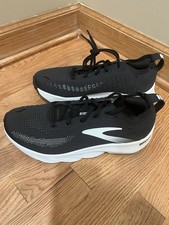 BROOKS GLYCERIN FLEX WOMEN'S RUNNING SHOES SZ 10.5 B BLACK WHITE 120467 1B 087