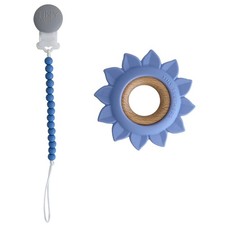 Tiny Teethers Baby Silicone Beech Teether Pacifier Clip Choose Color