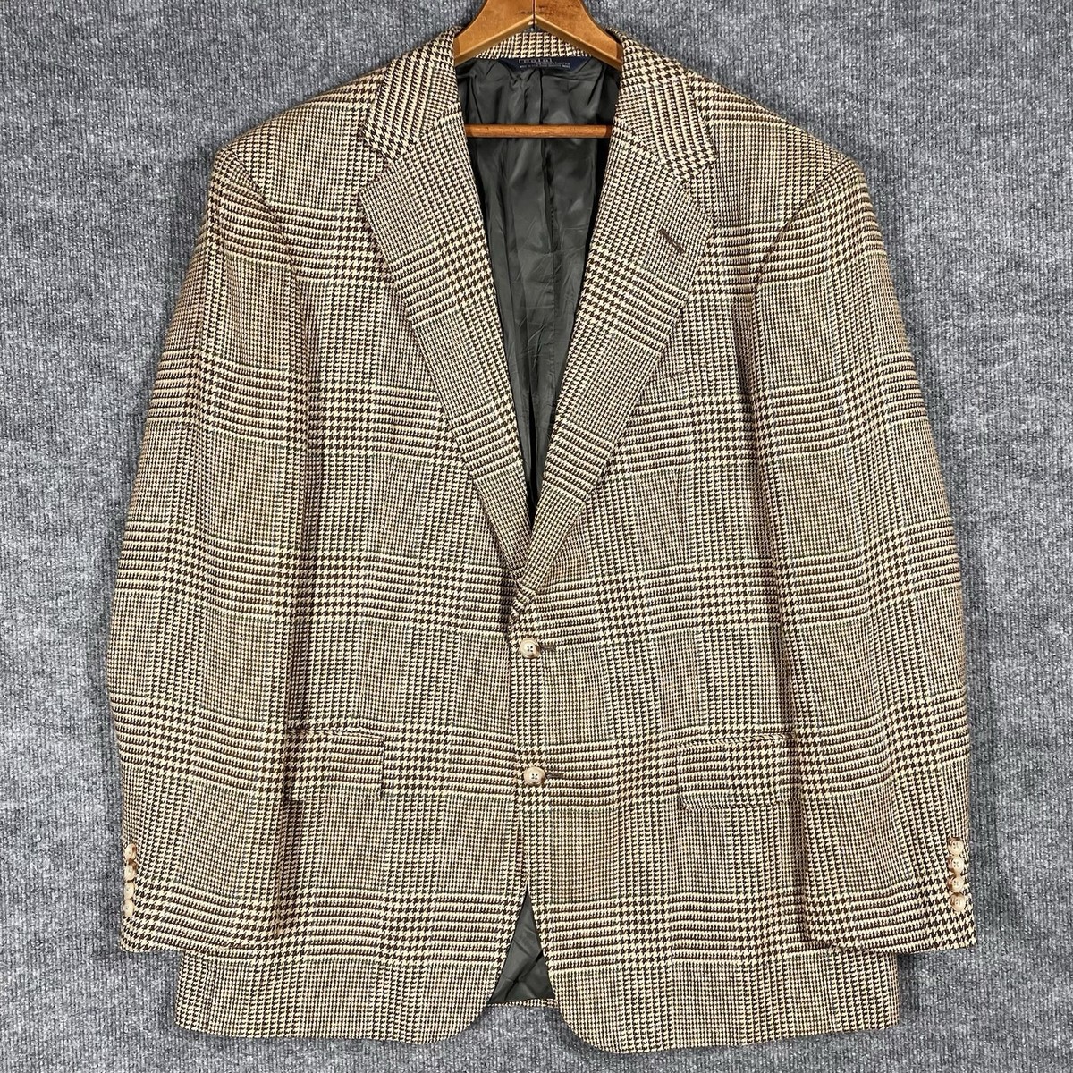 ジャケット・アウター 90s Lauren Ralph Lauren tailored jacket VINTAGE Polo Ralph Lauren Houndstooth Blazer Jacket 44 L
