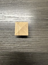 New UnFinished  1-1/4 inch Square Birch Wood Knob Cabinet Pull 50 