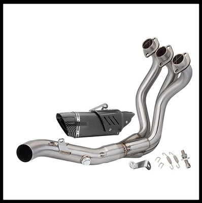 For Yamaha FZ09 XSR900 MT-09 2014-2021 Full System Exhaust Tips Header Link Pipe