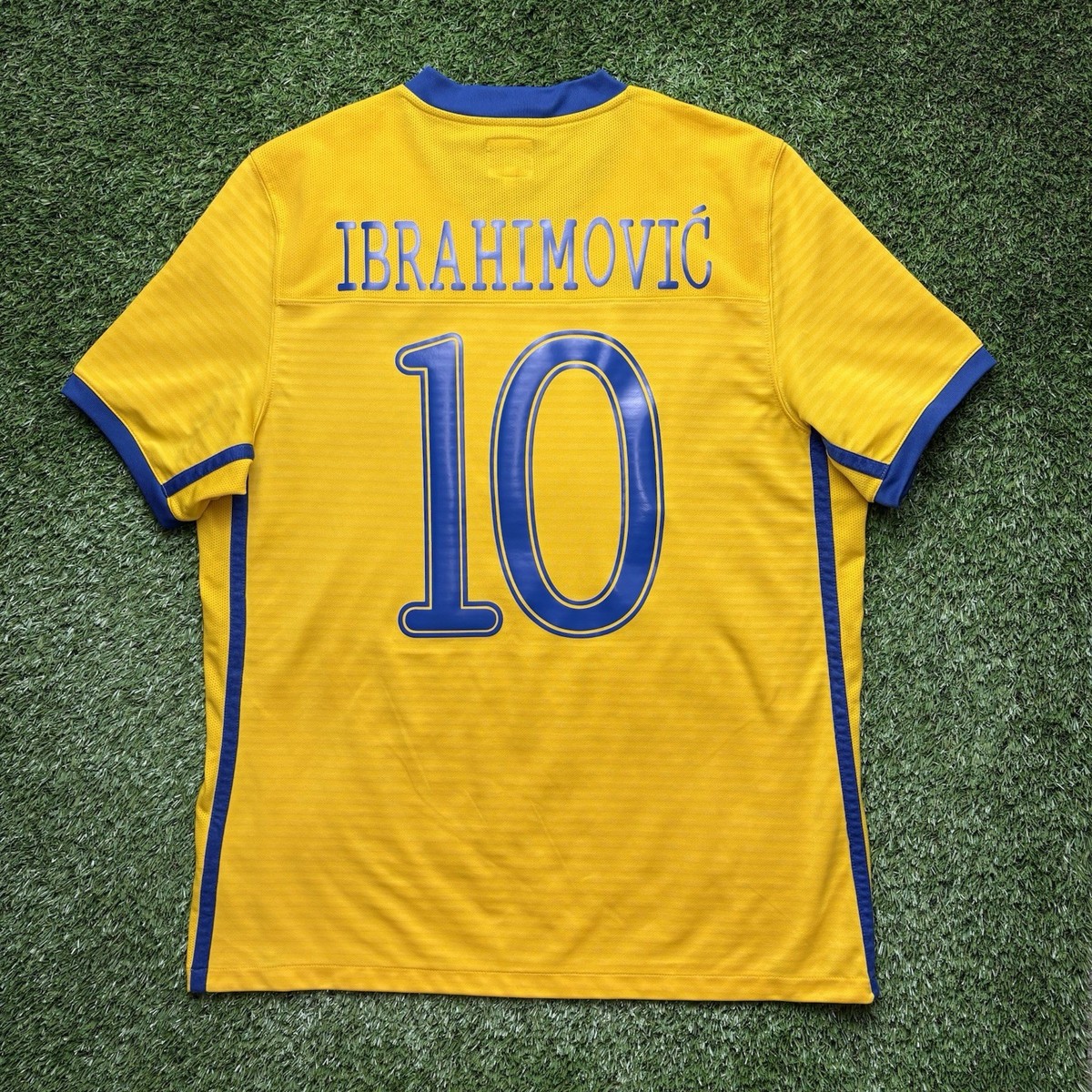 2010 2012 Sweden Zlatan Ibrahimovic Jersey Shirt Kit Home Large