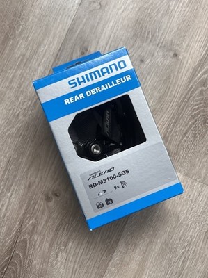 NIB Shimano Alivio 9 Speed Long Cage Rear Derailleur MTB Black RD M3100 SGS