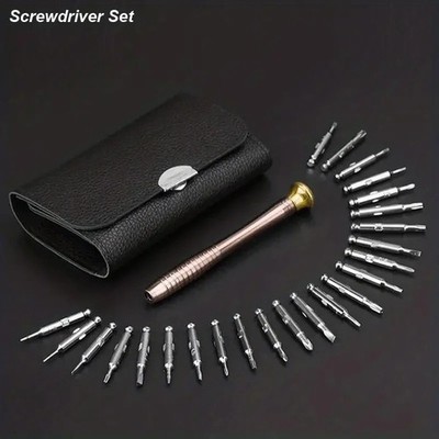 25X Mini Precision Screwdriver Set Repair Tool Kit for Phone Watch Glass Laptop 